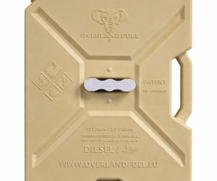 Overland Diesel 10 L/2.6 Gallon Diesel Can--Desert Yellow