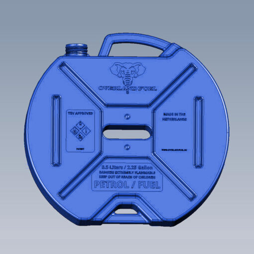 Rounded Fuel Can-Blue